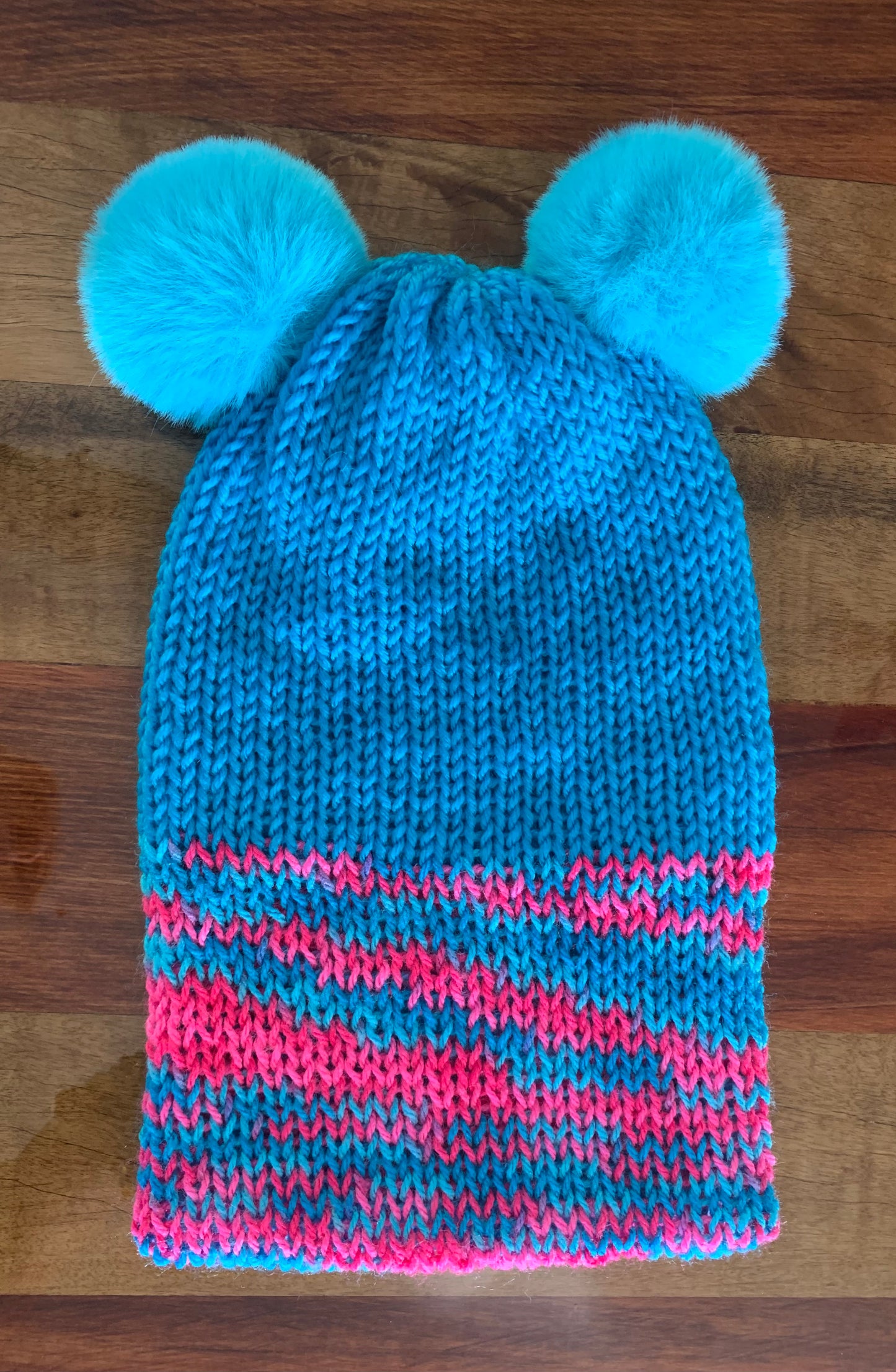 Bear Beanie - Blue