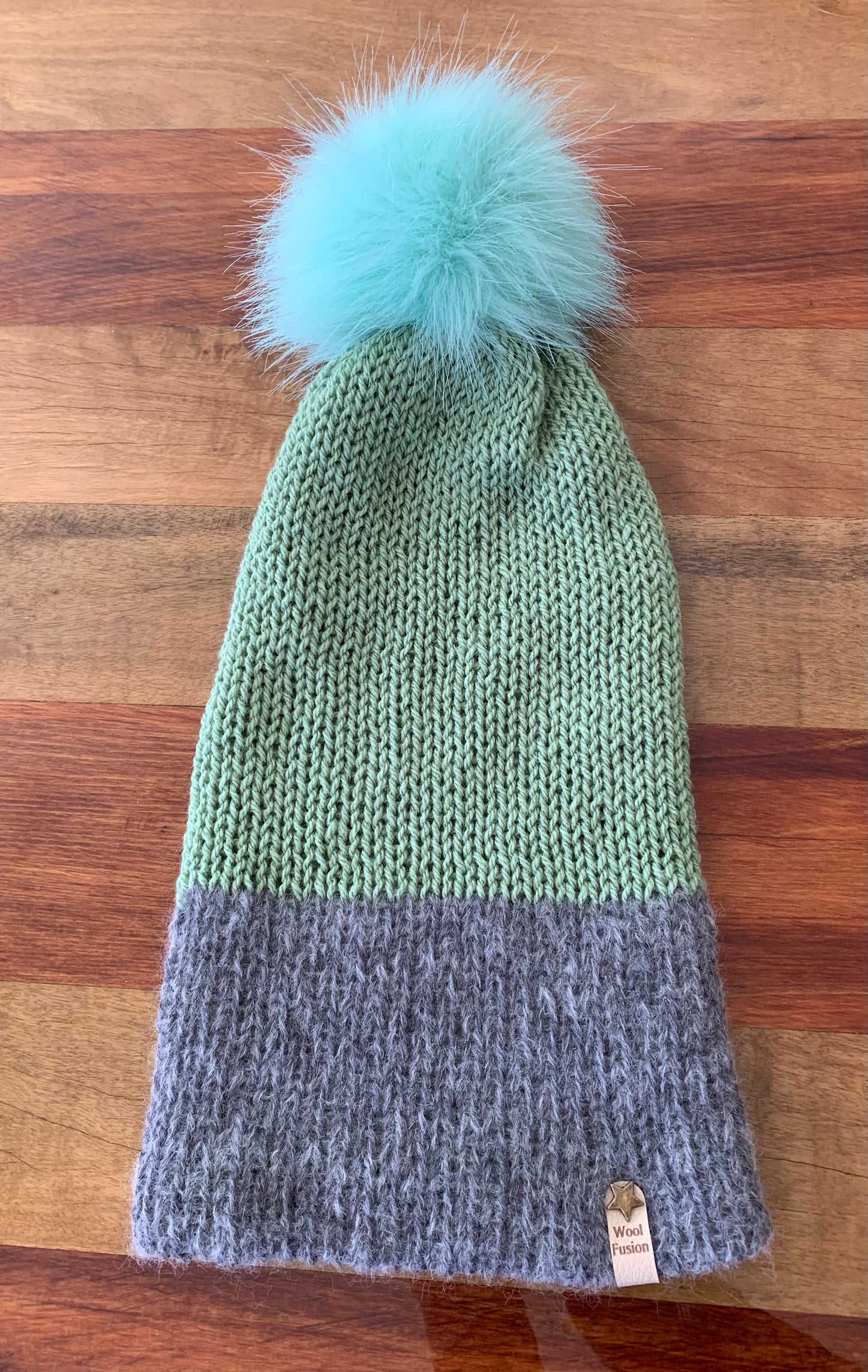 Aspen - Sage Green with XL pom