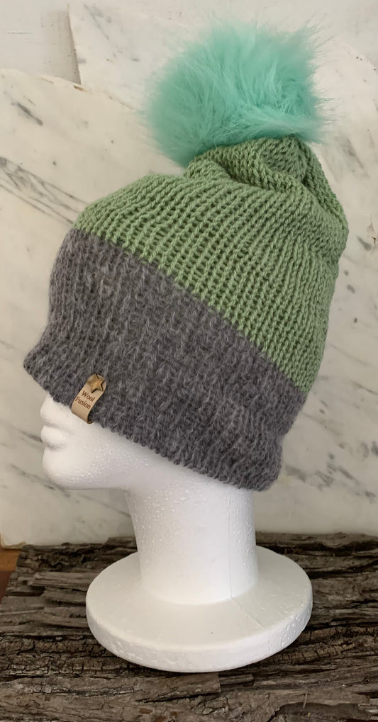 Aspen - Sage Green with XL pom