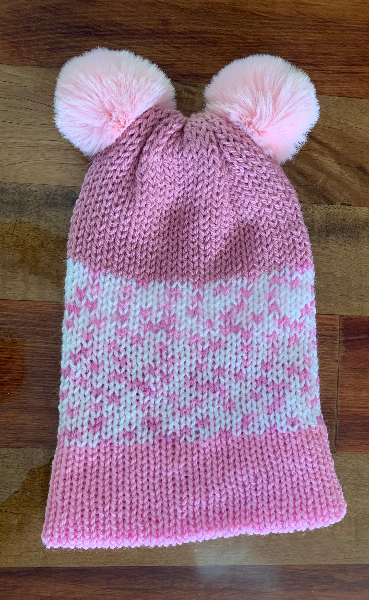 Bear Beanie - Rose Pink