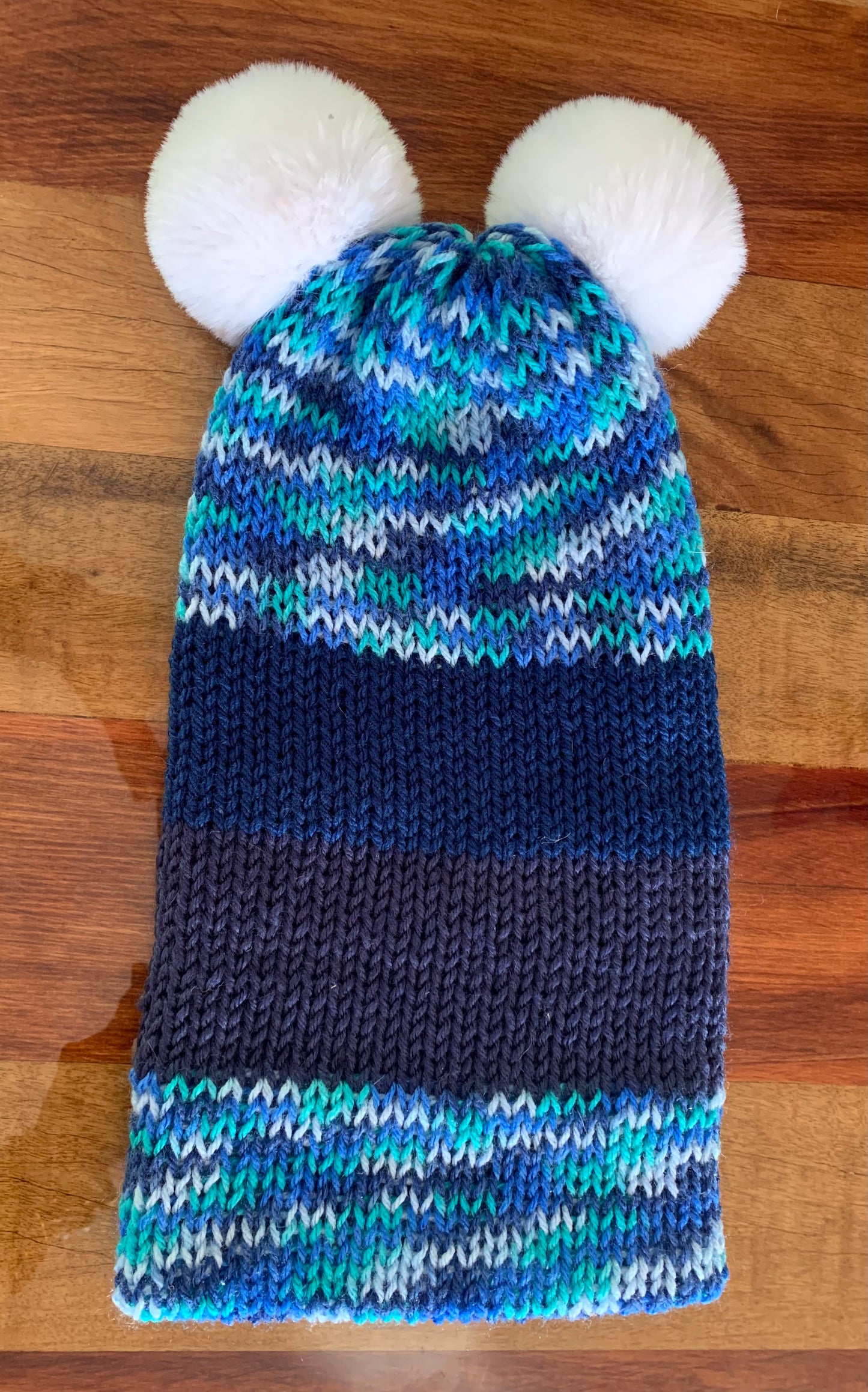 Bear Beanie - Blue