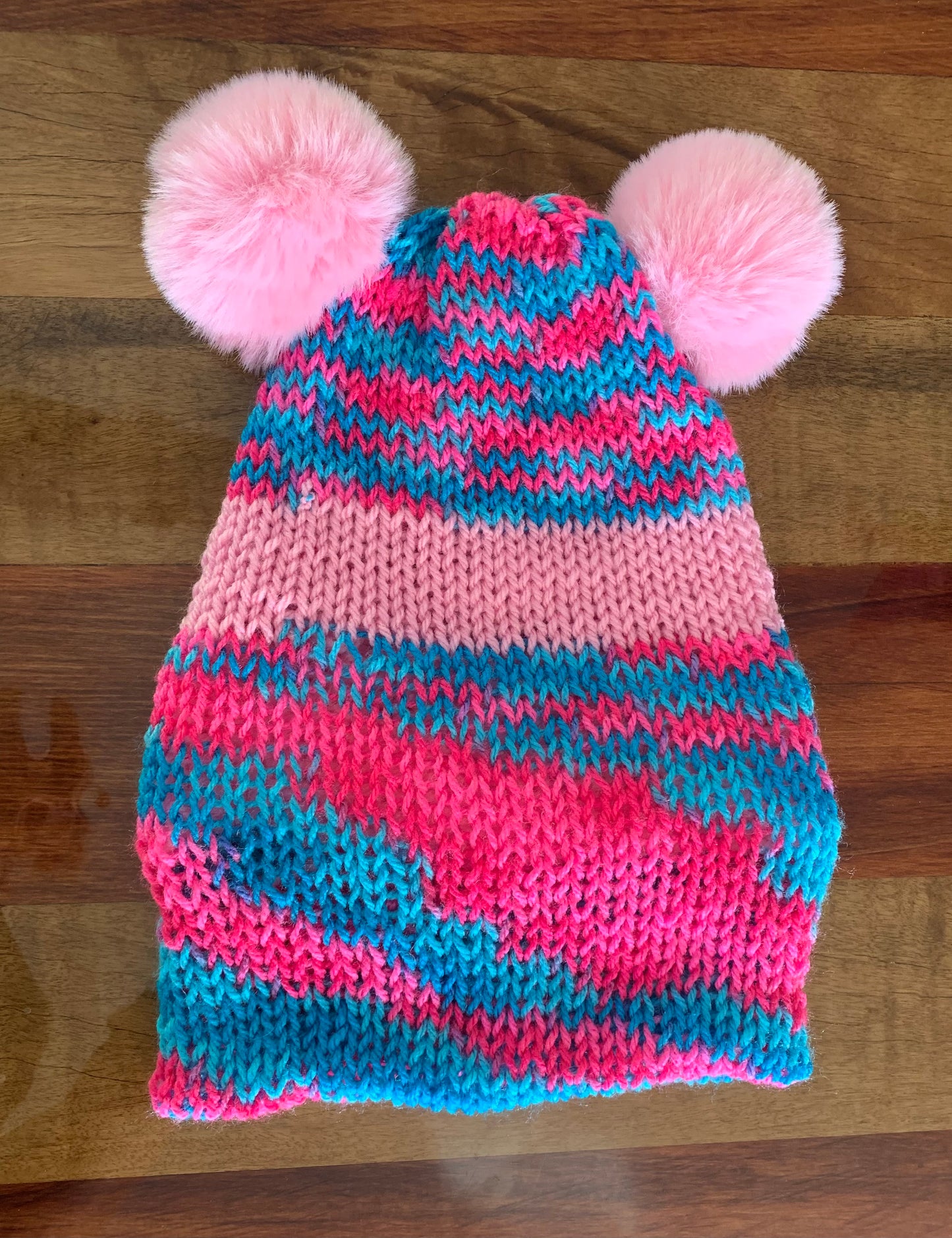 Bear Beanie - Pink