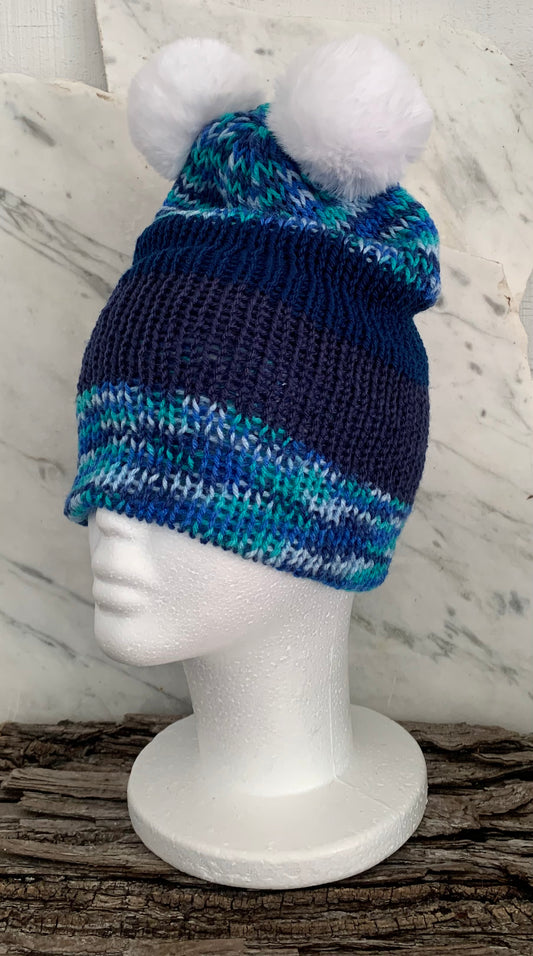 Bear Beanie - Blue